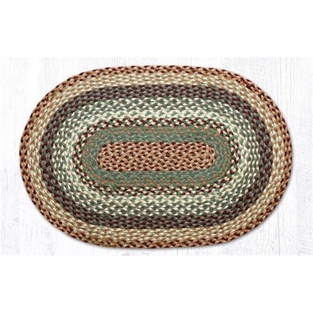 Palacedesigns 20 x 30 in. Jute Heart Braided Rug - Buttermilk & Cranberry PA2844609